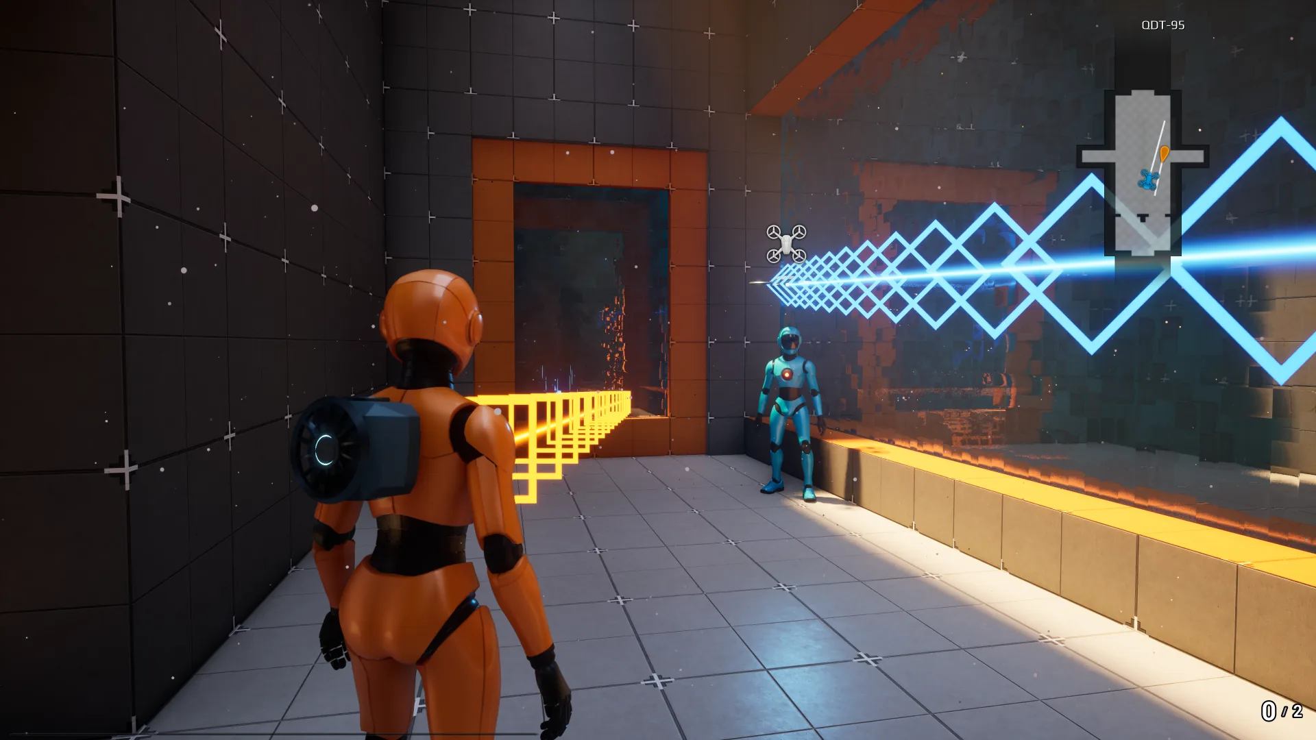 Energy beam corridor